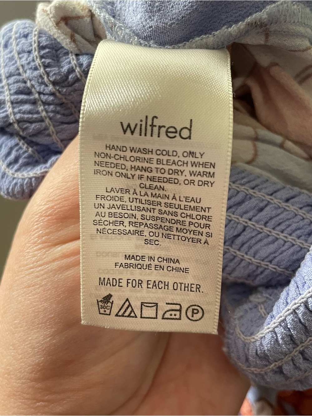 Aritzia Wilfred Chianti Jumpsuit Floral Printed Wide Leg Cropped Size Small - Picture 8 of 9
